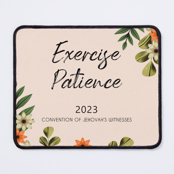 Item preview, Exercise Patience (Floral) designed and sold by KA DESIGNS.