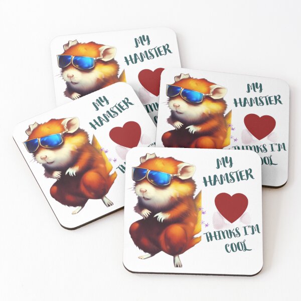 Item preview,  Hamster Dad T-Shirts for Sale , thinks i'm cool funny cute pet  lovers, designed and sold by Kevchu1616.