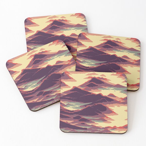 Item preview, Vintage Abstract Mountain Illustration:- Abstract Landscape Illustration of Mountain Scenery designed and sold by typoinspired.