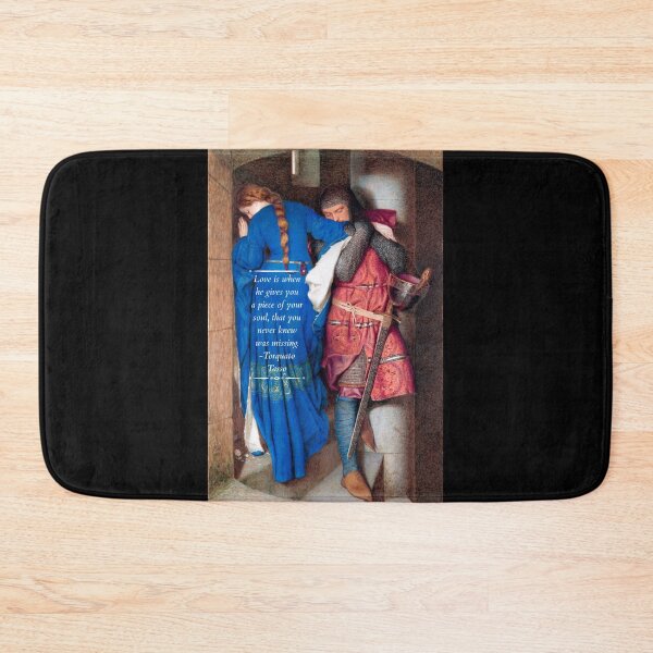 Item preview, The Meeting On The Turret Stars Painting By Frederic William Burton, 1864. With Quote from Torquato Tasso.  designed and sold by Classicambience.