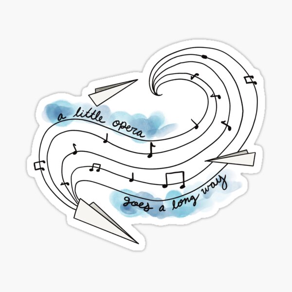 Item preview, A Little Opera (black text) designed and sold by drearyraincloud.