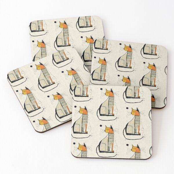 Item preview, Orange Cat Composition Art  designed and sold by CosyDesign.