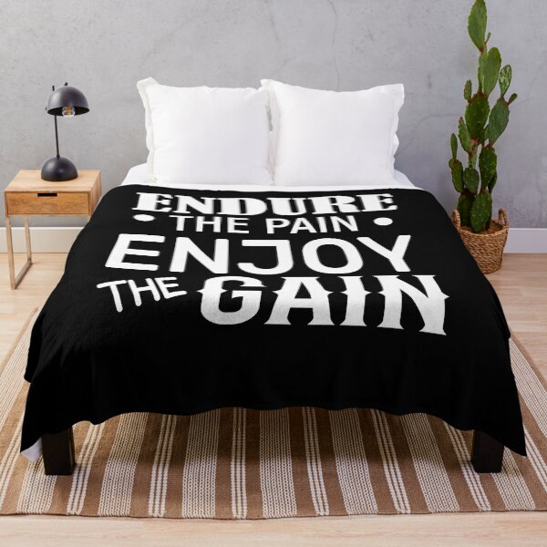 Item preview, Endure The Pain Enjoy The Gain-Quotations designed and sold by DigitalNobleman.
