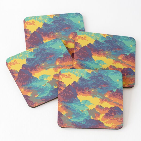 Item preview, Vintage Abstract Mountain Illustration:- Abstract Landscape Illustration of Mountain Scenery designed and sold by typoinspired.
