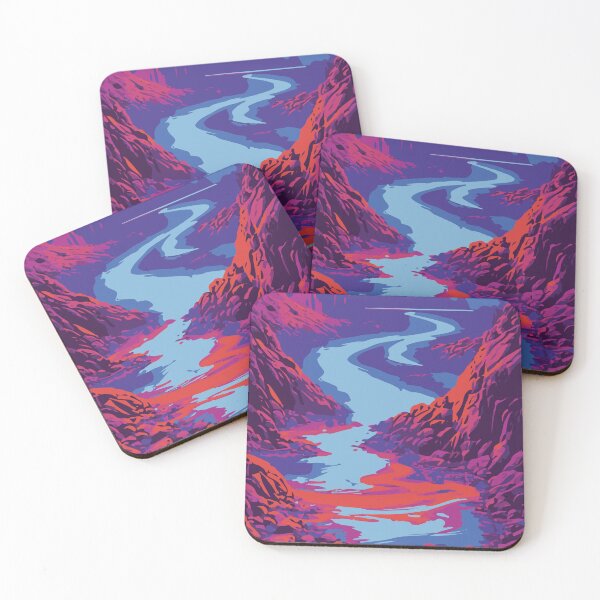 Item preview, Vintage Abstract Mountain Illustration:- Abstract Landscape Illustration of Mountain Scenery designed and sold by typoinspired.