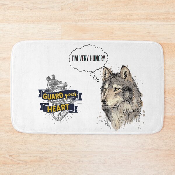 Item preview, Guard your Heart from the Hungry Wolf #animals #forest designed and sold by PixelPizzazz.