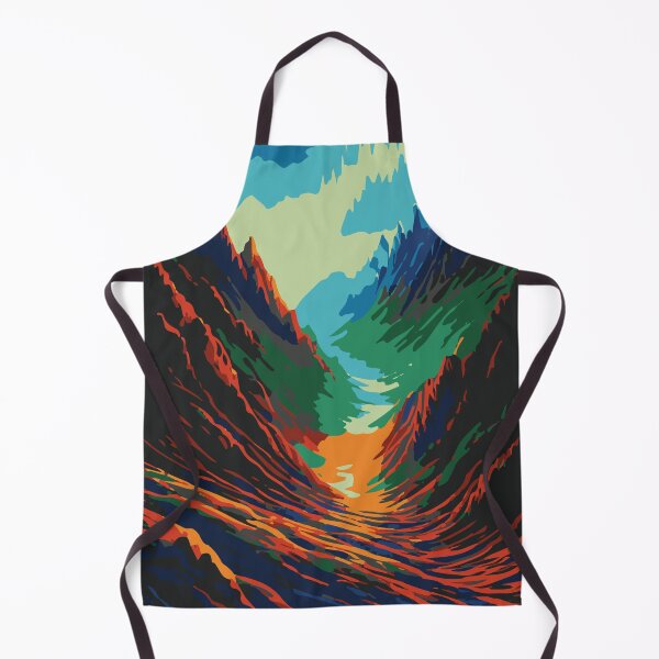 Item preview, Vintage Abstract Mountain Illustration:- Abstract Landscape Illustration of Mountain Scenery designed and sold by typoinspired.