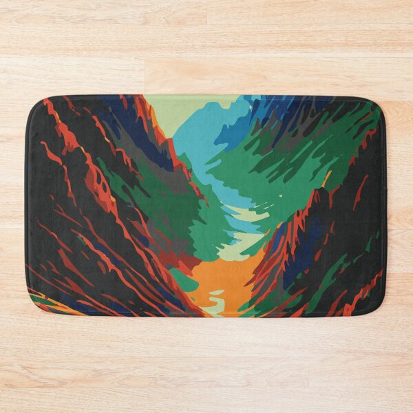 Item preview, Vintage Abstract Mountain Illustration:- Abstract Landscape Illustration of Mountain Scenery designed and sold by typoinspired.