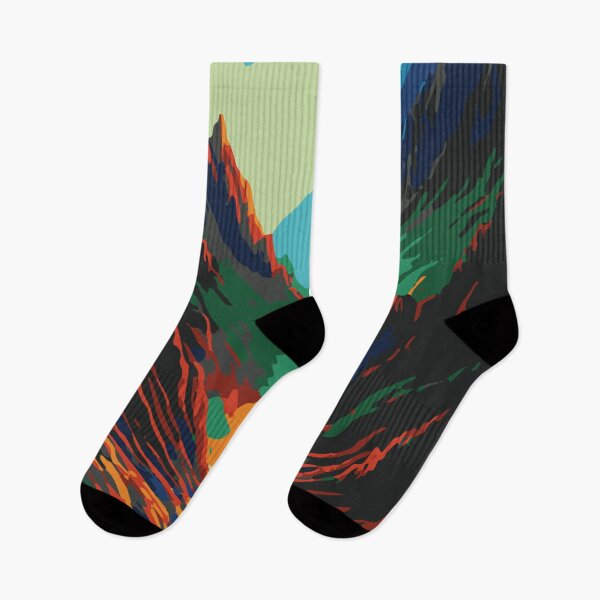 Item preview, Vintage Abstract Mountain Illustration:- Abstract Landscape Illustration of Mountain Scenery designed and sold by typoinspired.
