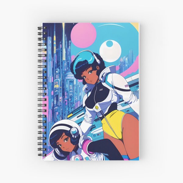 Rêverie Spacepunk | Anime Filles Noires Cahier à spirale