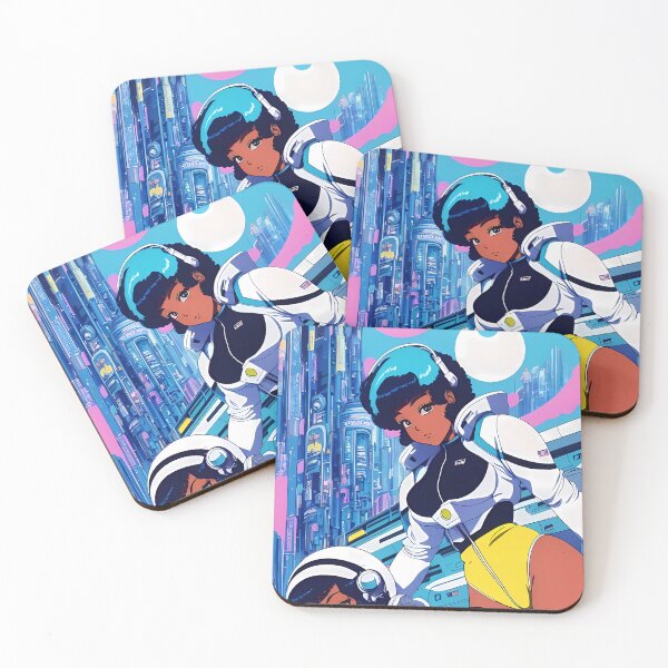 Item preview, Spacepunk Reverie | Black Anime Girls designed and sold by blackanimemecca.