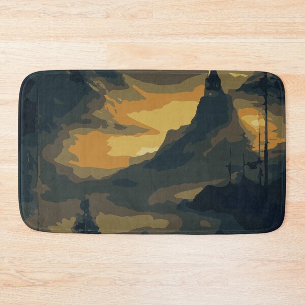 Item preview, Vintage Abstract Mountain Illustration:- Abstract Landscape Illustration of Mountain Scenery designed and sold by typoinspired.