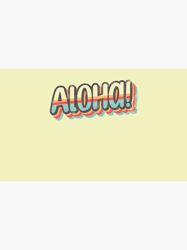 Pañuelo para mascotas «Aloha es hola en hawaiano» de DeepDezignz | Redbubble