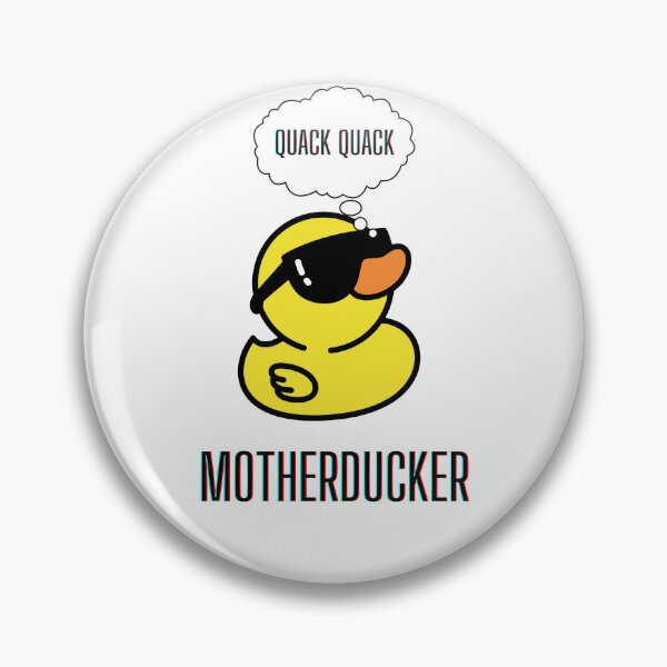 Artikelvorschau, Quack Quack Motherducker, PG13 beleidigende Gummiente mit Sonnenbrille entworfen und verkauft von PixelPizzazz.