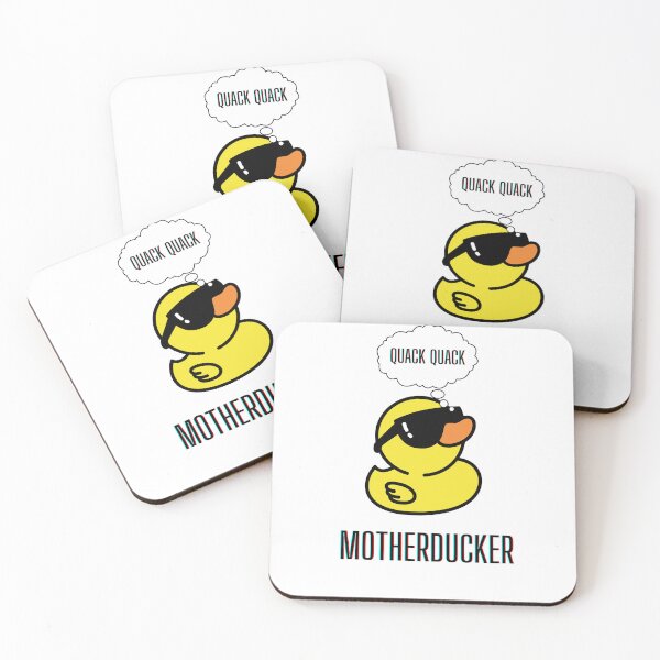 Artikelvorschau, Quack Quack Motherducker, PG13 beleidigende Gummiente mit Sonnenbrille entworfen und verkauft von PixelPizzazz.