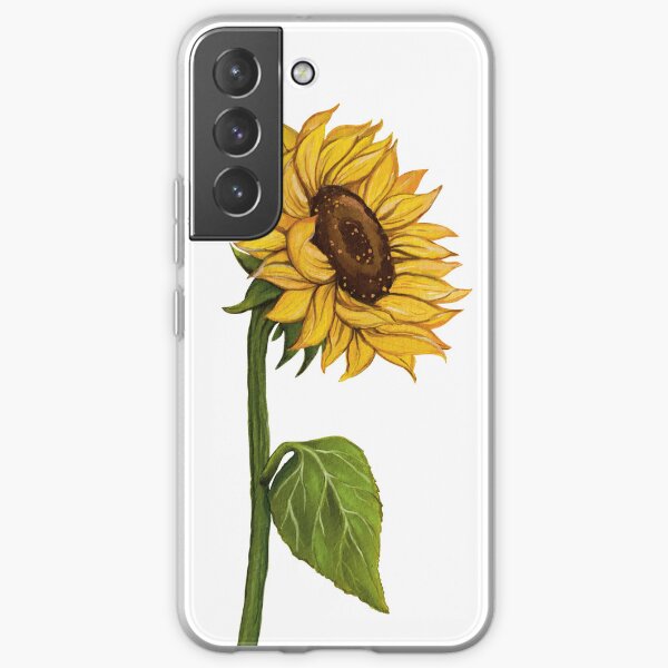 A Single Booming Sun Flower Samsung Galaxy Soft Case