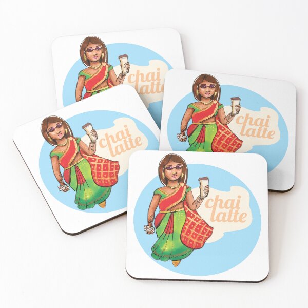 Item preview, A Woman and her chai latte designed and sold by umasharda.
