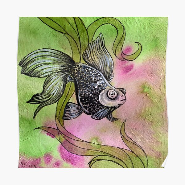 Moorfish on Green Poster