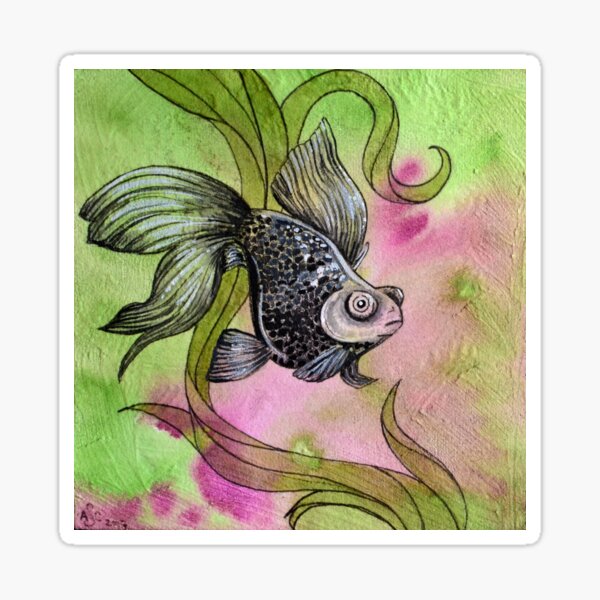 Moorfish on Green Sticker