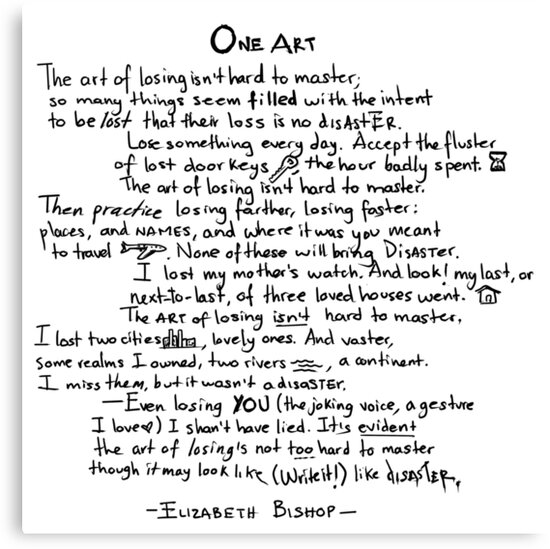 one art poem essay