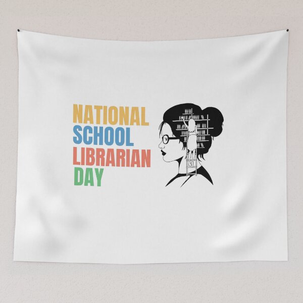 Item preview, national school librarian day designed and sold by xkiyal Art.
