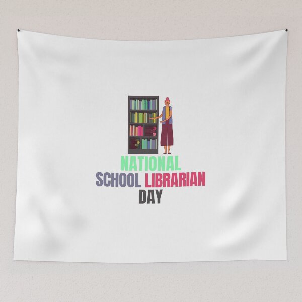 Item preview, national school librarian day designed and sold by xkiyal Art.