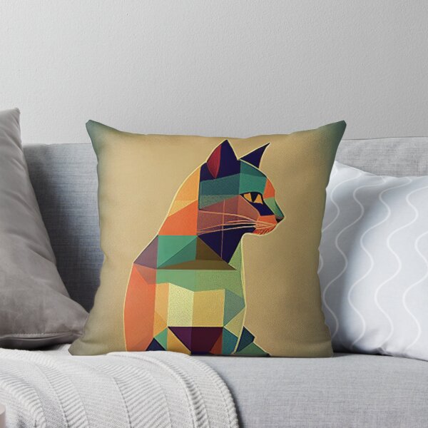 Item preview, Boho Cat 131 Abstract Art Print Painting Wall Decor designed and sold by winterkitty88.