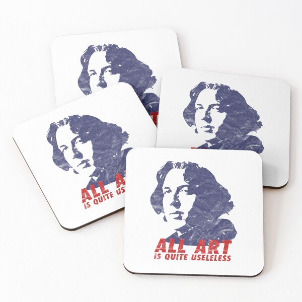 Item preview, Oscar Wilde All Art Is Quite Useless [Blue Red Design Look] designed and sold by fromthehip.