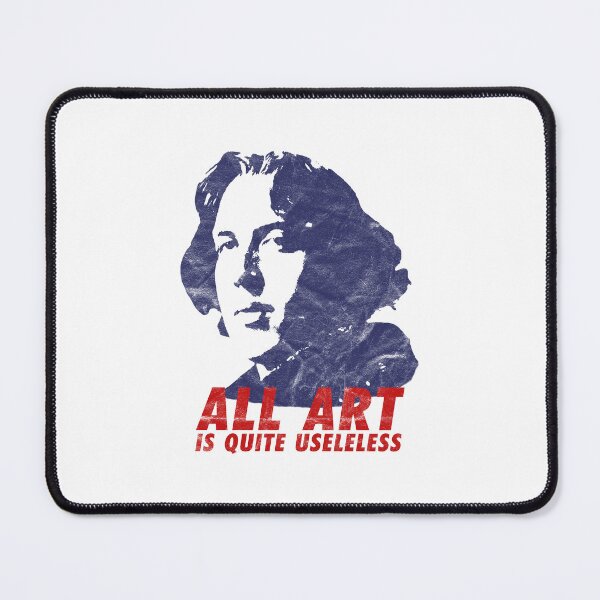 Item preview, Oscar Wilde All Art Is Quite Useless [Blue Red Design Look] designed and sold by fromthehip.