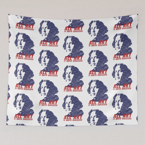 Item preview, Oscar Wilde All Art Is Quite Useless [Blue Red Design Look] designed and sold by fromthehip.