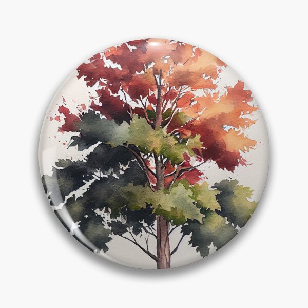 Item preview, Serene Watercolor Maple Tree Art for Your Home and Wardrobe designed and sold by DafGole.