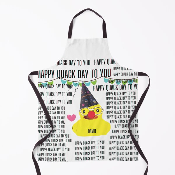 Item preview, Happy Quack day to you - Birthday parody with rubber duck wearing glasses and clown nose for David designed and sold by PixelPizzazz.