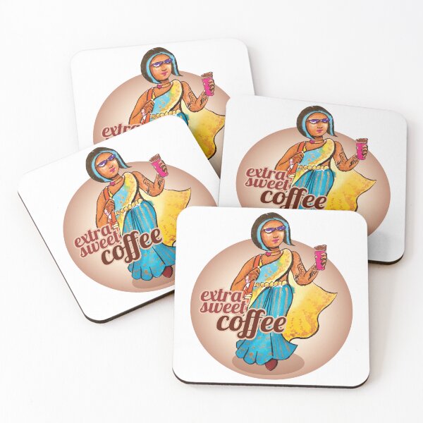 Item preview, A Woman and her extra sweet coffee designed and sold by umasharda.