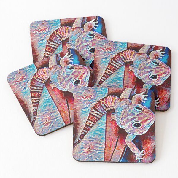 Item preview, Leopard gecko colourful art designed and sold by MamaCsTees.