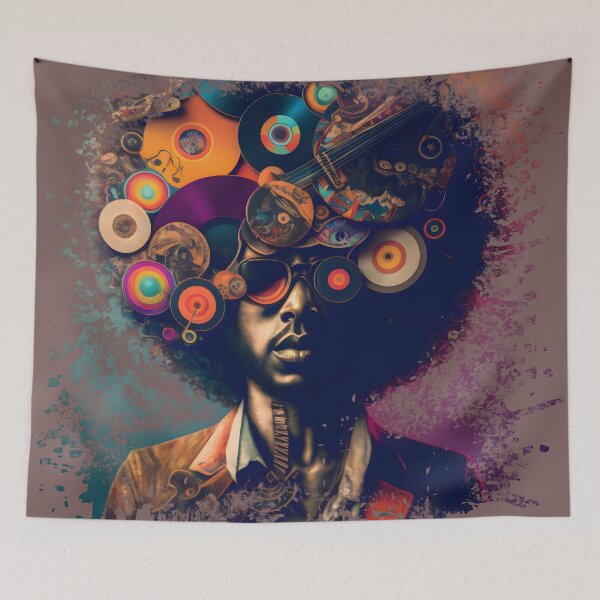 Item preview, Soulful Inspiration of Funkadelic Rhythms designed and sold by EvyeniaArt.