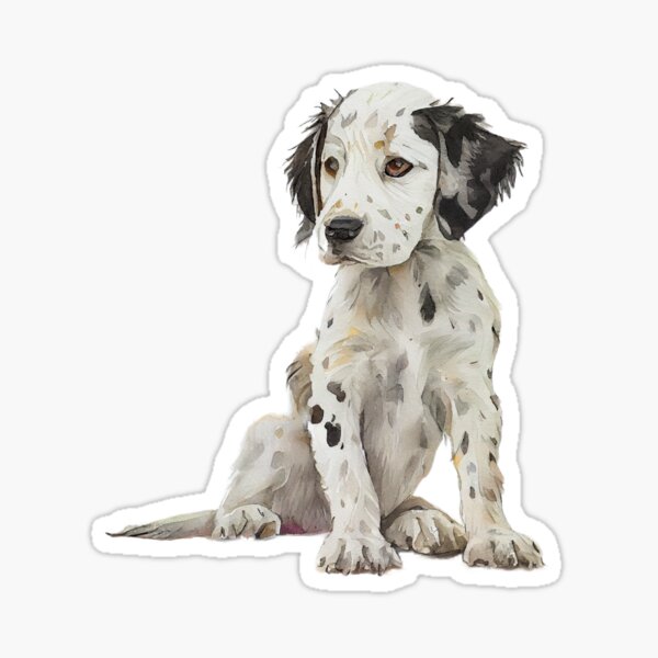 Dalmatian Puppy Sticker