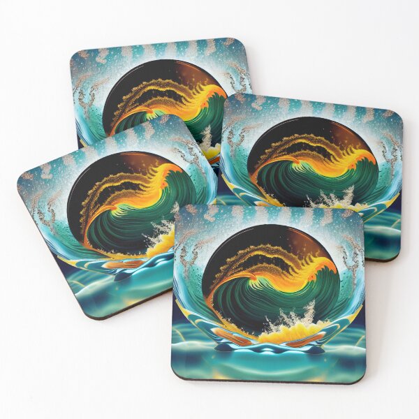 Item preview, Ocean waves crash ashore designed and sold by imagynationwork.