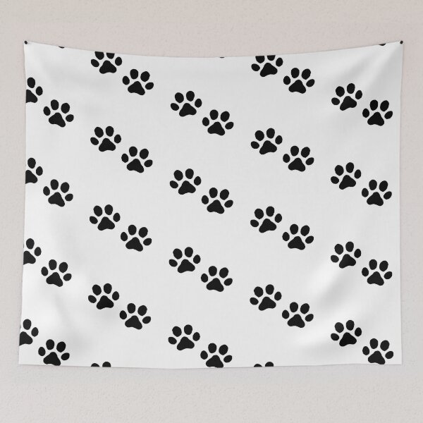 Item preview, Pawprint Black designed and sold by ArtDW.