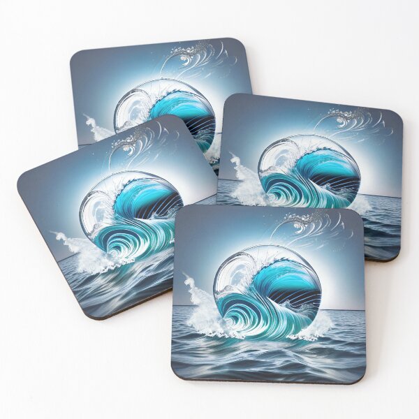 Item preview, Frothy waves swirl playfully designed and sold by imagynationwork.