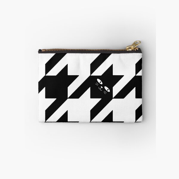 Item preview, black white cat houndstooth  designed and sold by Gossip Rag.