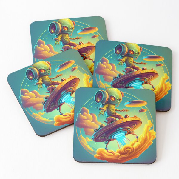Item preview, Alien Hip Hop Adventure designed and sold by Arcult-Stickers.