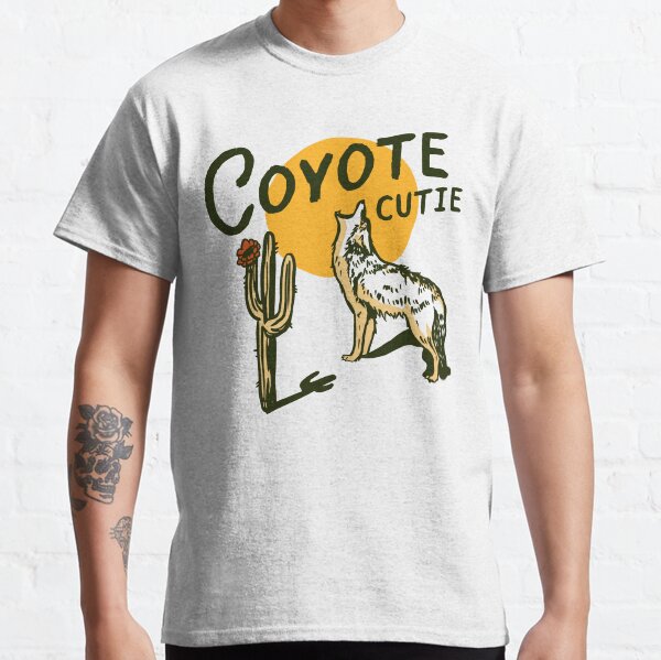 Artikel-Vorschau von Coyote Cutie: Coole Wüstenkaktus-, Rosen- und Coyote-Illustration, designt und verkauft von The Whiskey Ginger Design Shop.