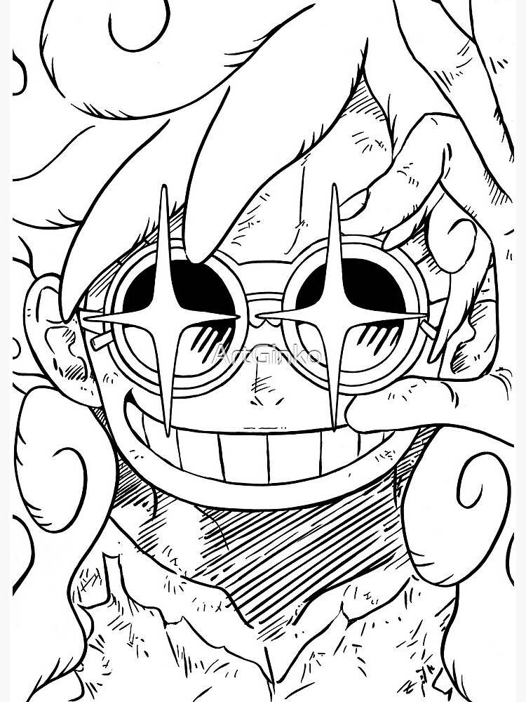 Como Desenhar Monkey D Luffy Full Body From One Piece Passo 0 para colorir