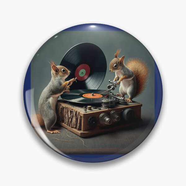 Item preview, Squirrel DJ's Putting Vinyl Records on Turntable designed and sold by Bleknervin.