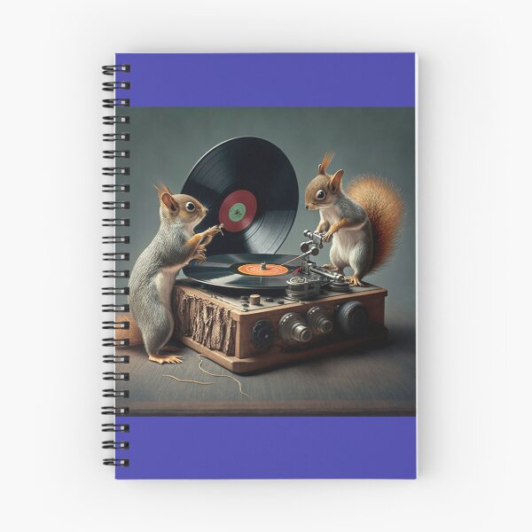 Item preview, Squirrel DJ's Putting Vinyl Records on Turntable designed and sold by Bleknervin.