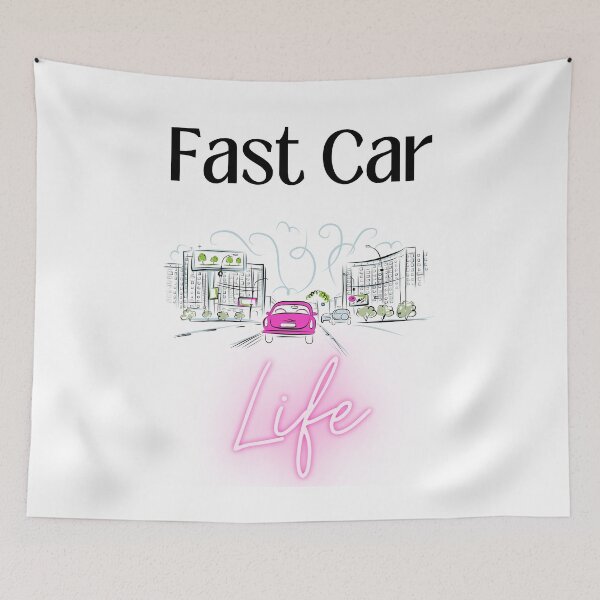 Item preview, Fast Car Life designed and sold by mkzmerch.