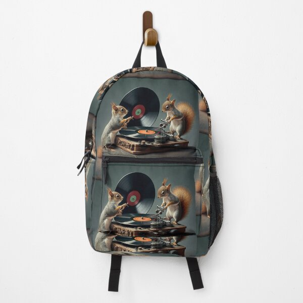 Item preview, Squirrel DJ's Putting Vinyl Records on Turntable designed and sold by Bleknervin.