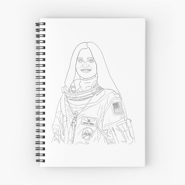 Item preview, Arte lineal de Kalpana Chawla designed and sold by Corrie Mick.