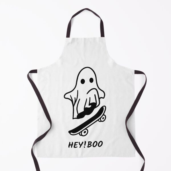 Item preview, Funny Ghost Skateboarder Hey Boo designed and sold by mkzmerch.