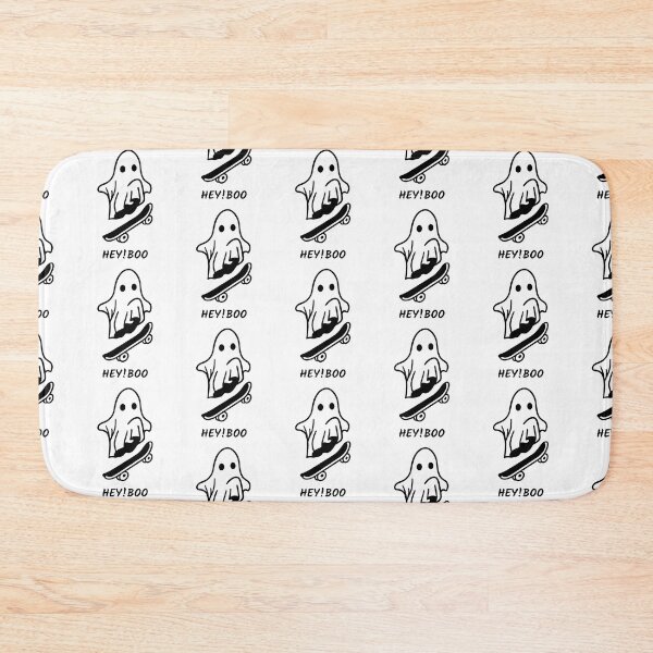 Item preview, Funny Ghost Skateboarder Hey Boo designed and sold by mkzmerch.
